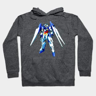 8bit Retro Robot with wings Hoodie